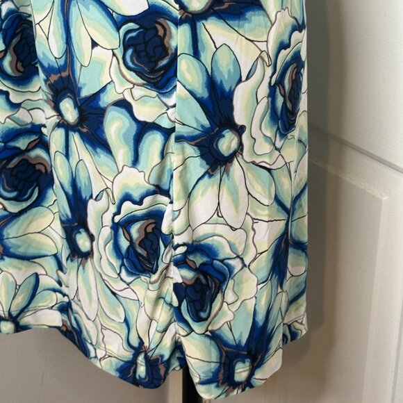 Blue and Deal Strappy Dress by Abrielle, Size Medium - Picture 4 of 10